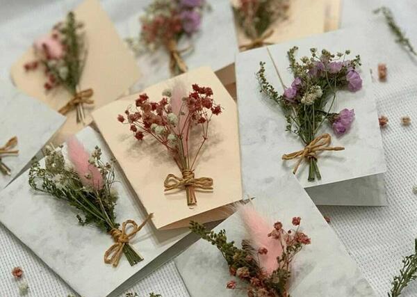 عکس ایده برای دسته گل خشک شده