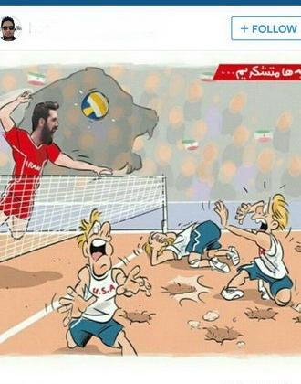 عکس نوشته طنز والیبالی جدید