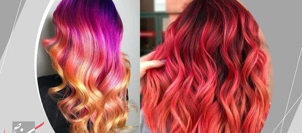 عکس رنگ مو سبز ابی