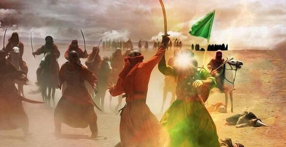 عکس مختار ثقفی و امام حسین