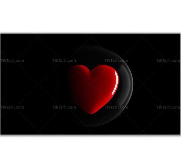عکس قلب مشکی زیبا