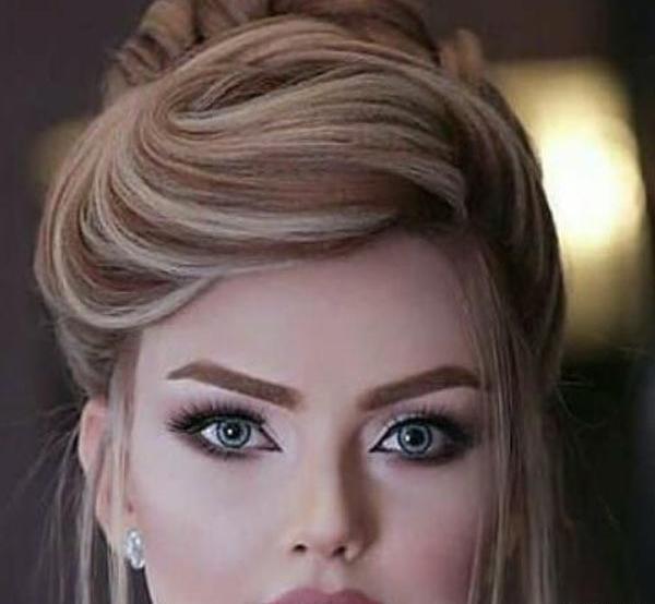 عکس شینیون مو برای صورت های گرد