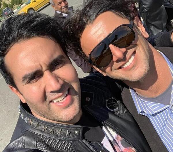 عکس امین حیایی در چشم و گوش بسته