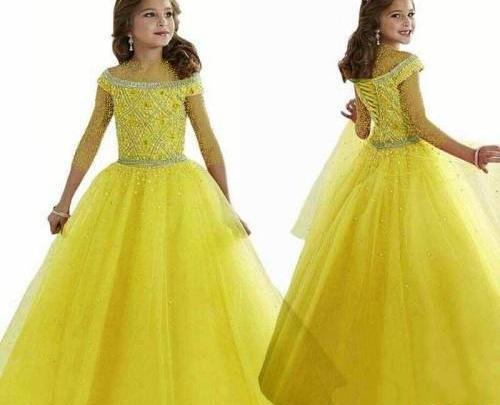عکس لباس مجلسی دخترانه نوجوان صورتی