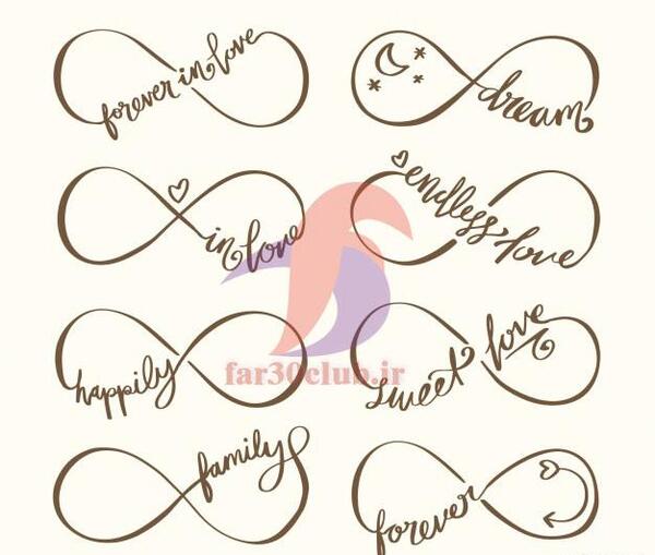 عکس طرح تاتو نوشته با معنی فارسی