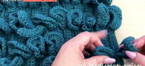 عکس شال گردن بافتنی زنانه