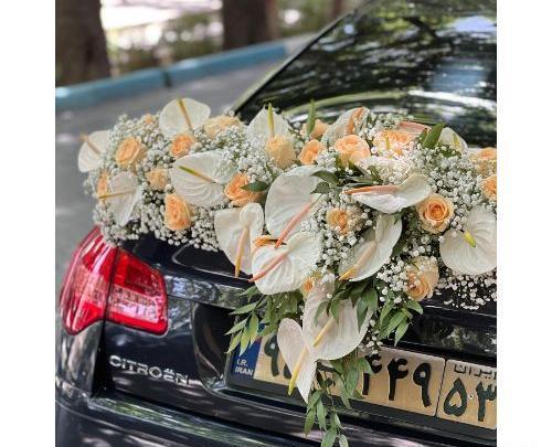 عکس گل ماشین عروس شاسی بلند