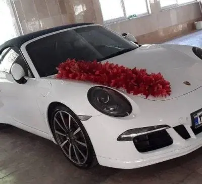 عکس گل ماشین عروس شاسی بلند