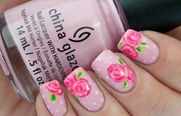 عکس طراحی ناخن گل