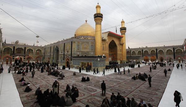 عکس هوایی قبرستان وادی السلام