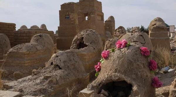 عکس هوایی قبرستان وادی السلام