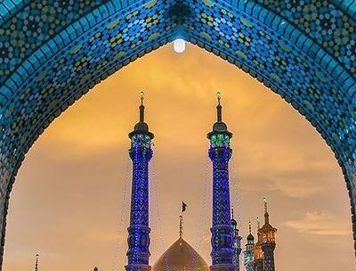 عکس طبیعی از حرم حضرت معصومه