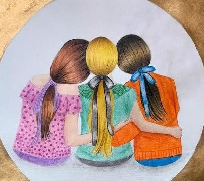 عکس دخترانه برای پروفایل سه نفره