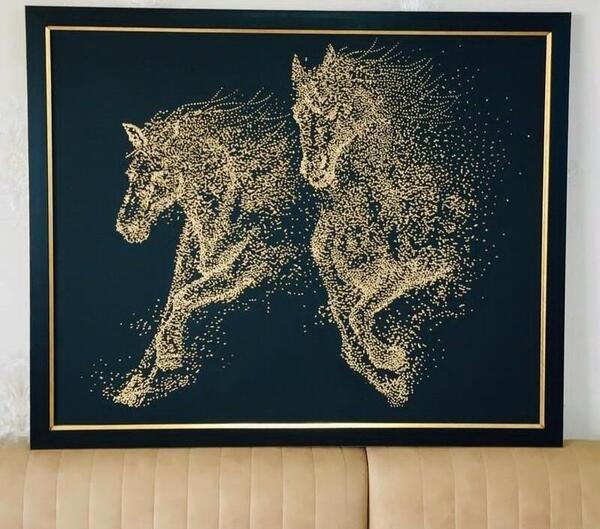 عکس نقاشی مدرن اسب