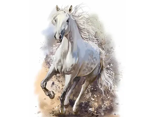 عکس نقاشی مدرن اسب