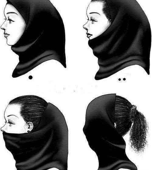 عکس با مقنعه خنده دار