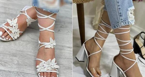 عکس صندل زنانه پاشنه دار