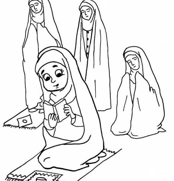 عکس در حال نماز خواندن
