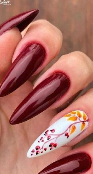 عکس ناخن دخترانه پاییزی