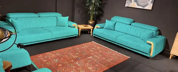 عکس مبل فیروزه ای