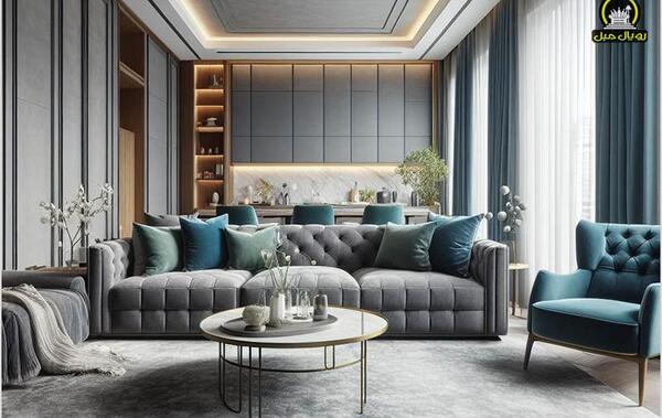 عکس مبل فیروزه ای