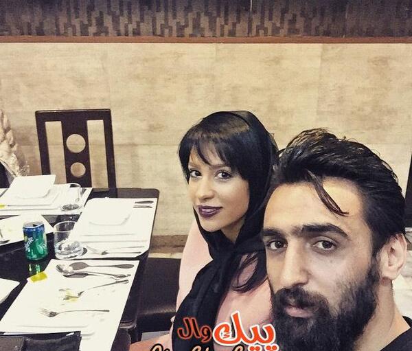 عکس پوریا فیاضی و همسرش