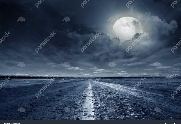 عکس جاده آبی