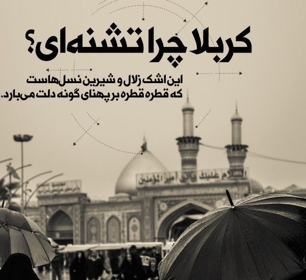عکس نوشته یا امام حسین بطلب