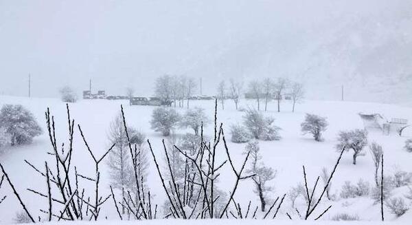 عکس زمستان گردنه حیران