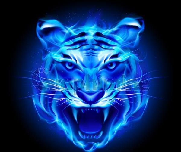 عکس آبی آتش
