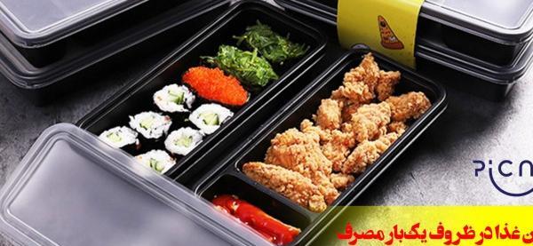 عکس غذا در ظروف یکبار مصرف