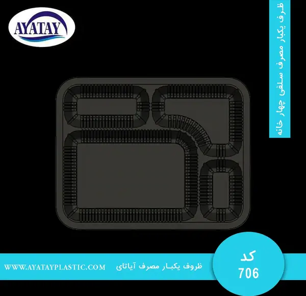 عکس غذا در ظروف یکبار مصرف