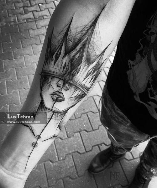 عکس های تاتو روی دست مردانه
