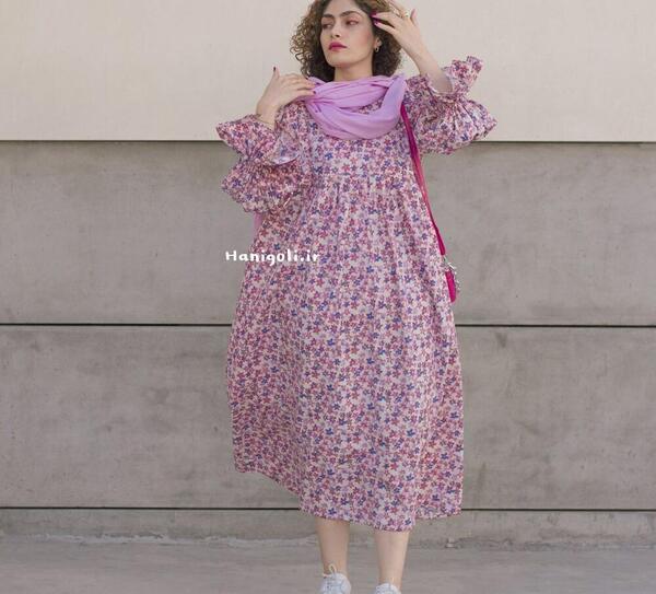 عکس مدل مانتو گل گلی