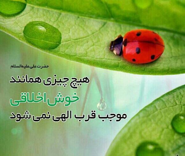 عکس نوشته خوش اخلاقی
