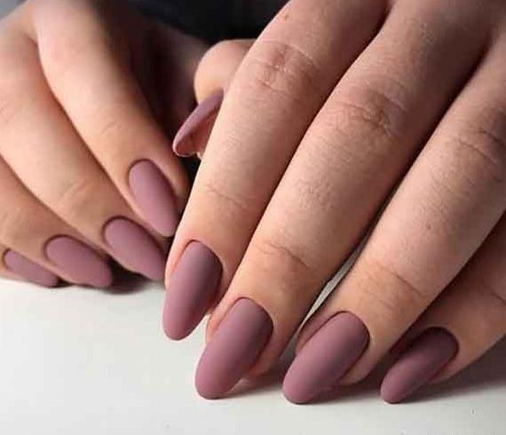 عکس کاشت ناخن رنگ هلویی