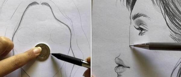 عکس های نقاشی چهره زیبا