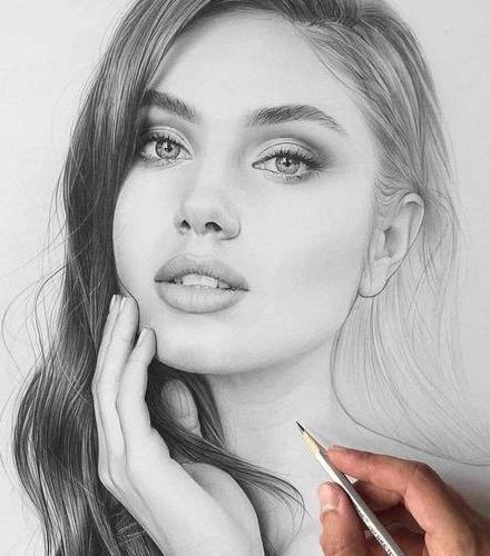 عکس های نقاشی چهره زیبا