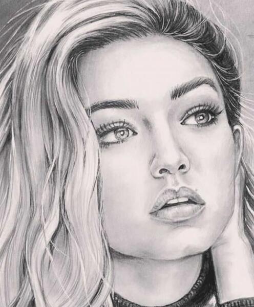 عکس های نقاشی چهره زیبا