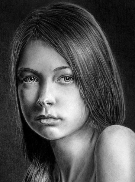 عکس های نقاشی چهره زیبا