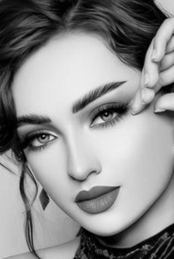 عکس های نقاشی چهره زیبا