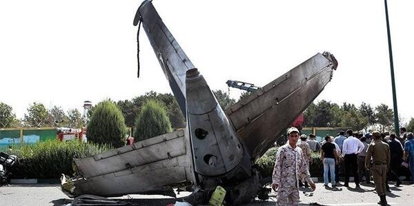 عکس هواپیمای سقوط کرده