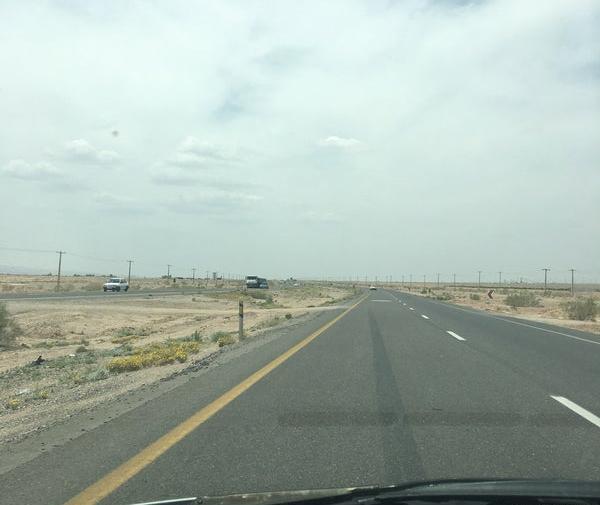 عکس جاده رفسنجان