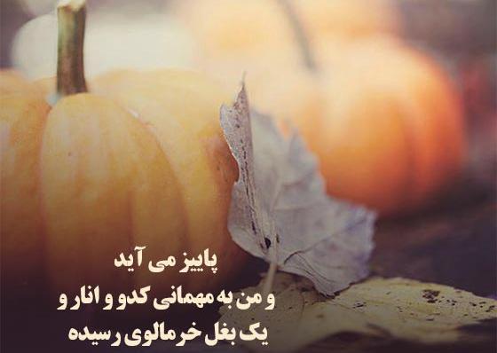 عکس نوشته پاییز می اید