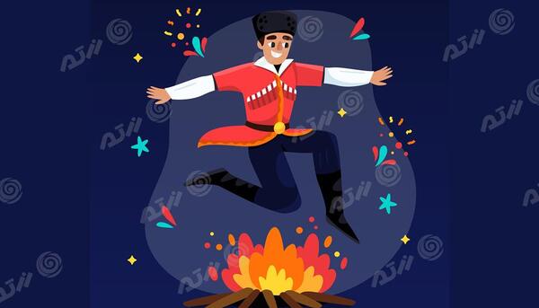 عکس چهارشنبه سوری کارتونی