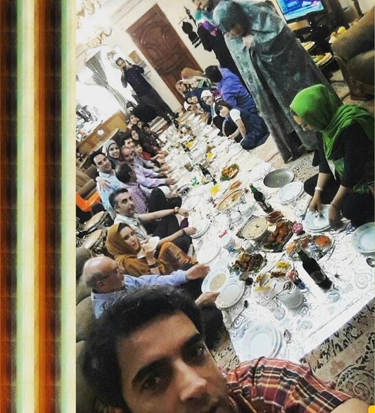 عکس سفره افطاری خونه علی دایی