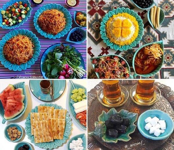 عکس سفره افطاری خونه علی دایی