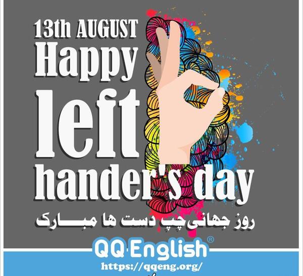 عکس نوشته روز چپ دستا