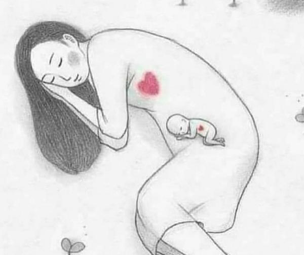 عکس نقاشی زن حامله