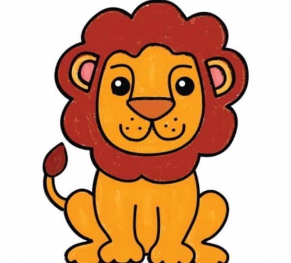 عکس نقاشی فانتزی شیر